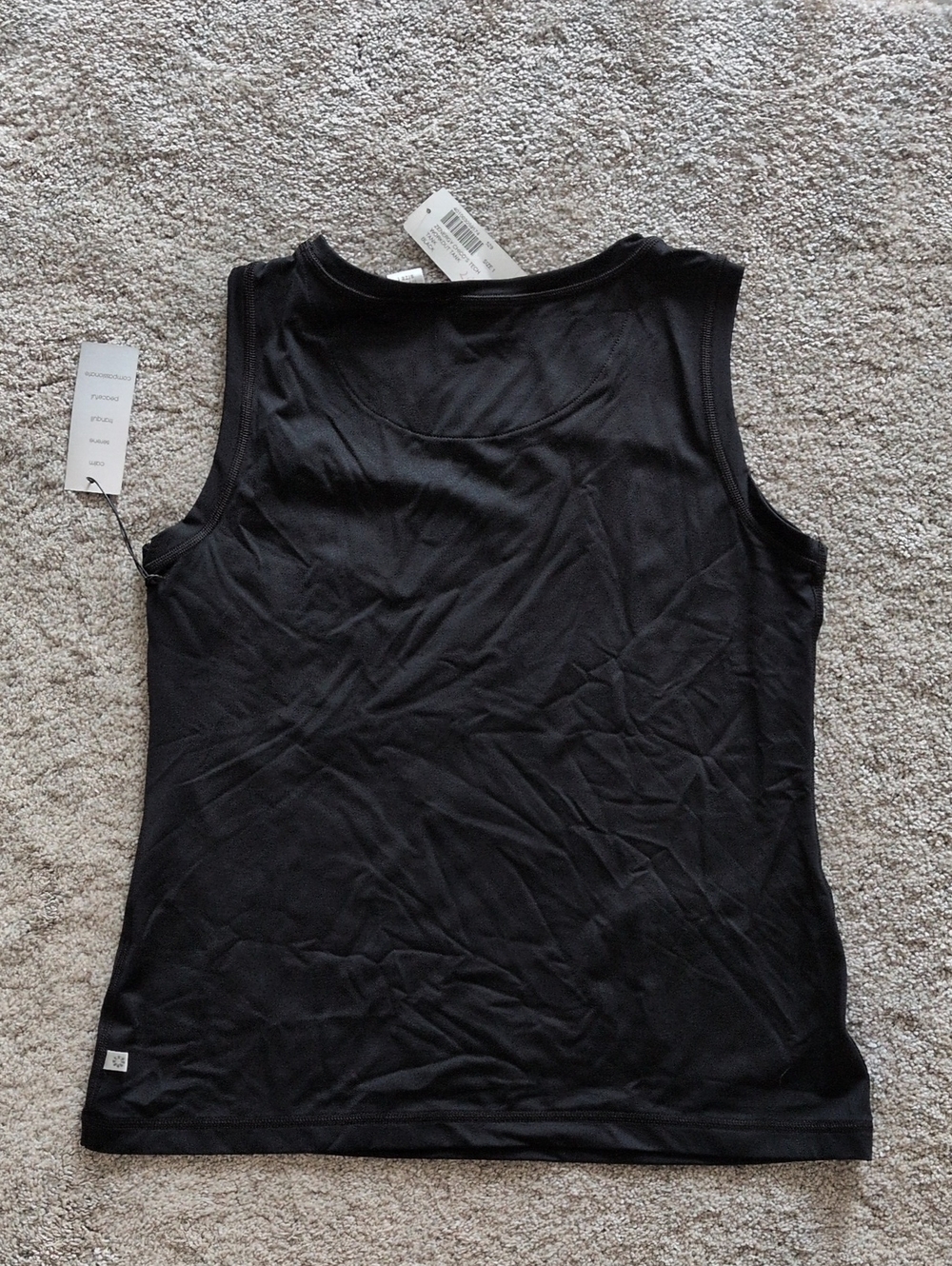 NWT Zenergy By Chico's Black Workout Tank Size 1 (Medium) - Picture 6 of 6